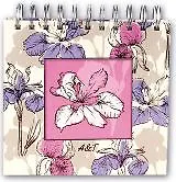 Алфавитная книга 150*150 56л "ЦВЕТОК" 7БЦ, вырубка, выб.УФ-лак, на спирали, инд.уп., Феникс 230408