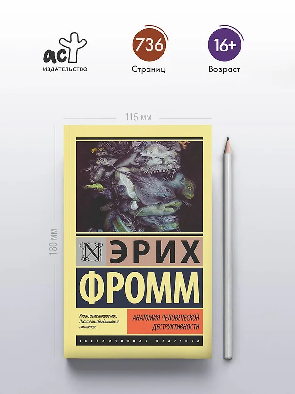 Книга Анатомия человеческой деструктивности (Эрих Фромм) — 5