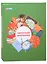 Портфолио школьника А4, тв.карт.упак, 20файлов, 10вклад, зеленая — 260535 — 1