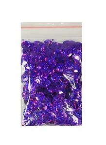 Пайетки голографические круглые фиолетовые (2993) (D=5мм) (10г) (упаковка)