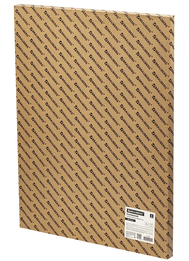 Пенокартон матовый 05шт 50*70см, толщина 5мм, белый, BRAUBERG 2936285 — 1