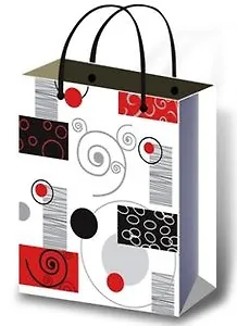 Пакет подарочный бумажный А5 18*22,7 ламинат, универ.тематика/муж., ассорти M, МегаМАГ