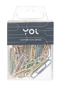 Скрепки Yoi, Inspiration series, 33 мм 60 штук, в ассортименте
