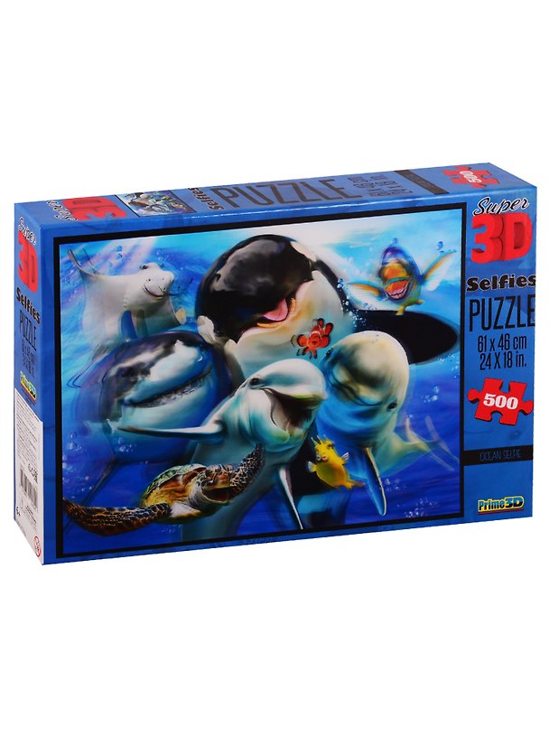 Пазл Super 3D, Селфи в океане (Ocean Selfie ) 500 эл.,61*46см. 10059 2712573 — 1