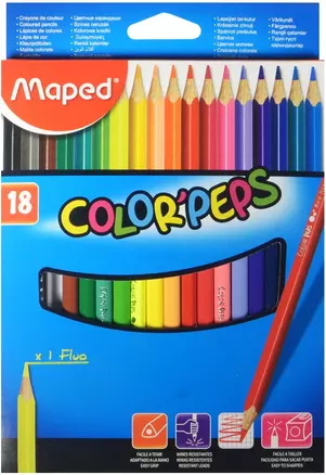 Карандаши цветные Maped, Color'Peps, 18 цветов — 231714 — 1