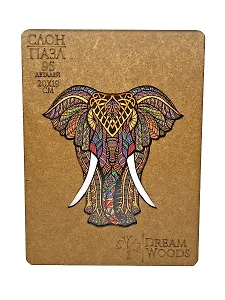 Пазл фигурный «Слон», 95 деталей