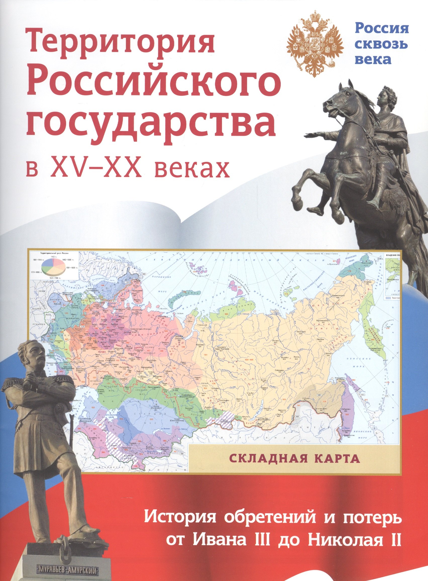 

Складная карта. Территория Российского государства в XV-XX веках.