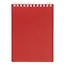 Блокнот А6 80л кл. "CANVAS" красный, пласт.обл, спираль — 3041759 — 1