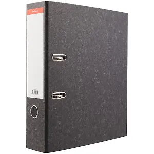 Папка архивная 70мм А4 "Basic" арочн.механизм, серый