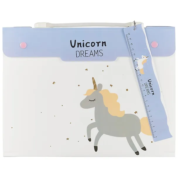 Папка -портфель пластиковый «Unicorn dreams» А4, 12 отделений 248664 — 1