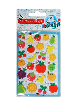 Н Фрукты (MMS005) (Зефирные наклейки) 2219599