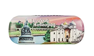 Чехол для очков "Великий Новгород. Коллаж аква" 3040853