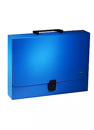 Портфель А4 пластик 1,0мм, синий, Hatber — 240649 — 1