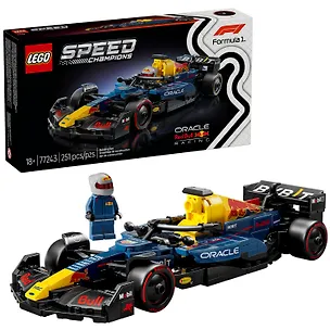 77243 Конструктор LEGO Speed Champions Гоночный автомобиль Формула-1 Oracle Red Bull Racing RB20, 251 деталей, возраст 18+ 3169414