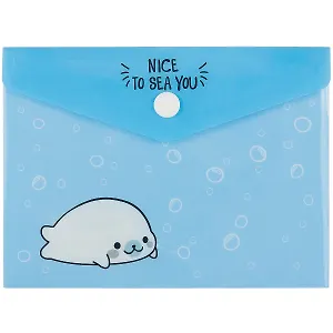 Папка-конверт А6 на кнопке "Nice to sea you"