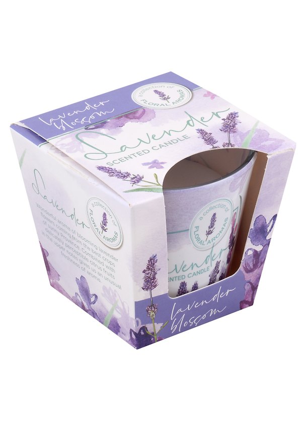 Ароматизированная свеча в стакане Лаванда и мята (Lavender and mint) (115гр) (подарочная упаковка) 2966642 — 1