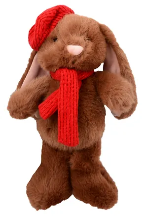 Мягкая игрушка Зайчик с шарфом и беретом (23см) (12-20251028-12L) 3135991