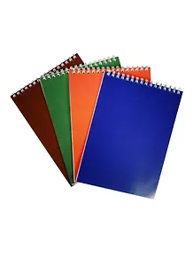 Блокнот А5 40л кл. "Корпоратив" однотон.карт.обл., гребень, ассорти, ПЗБФ