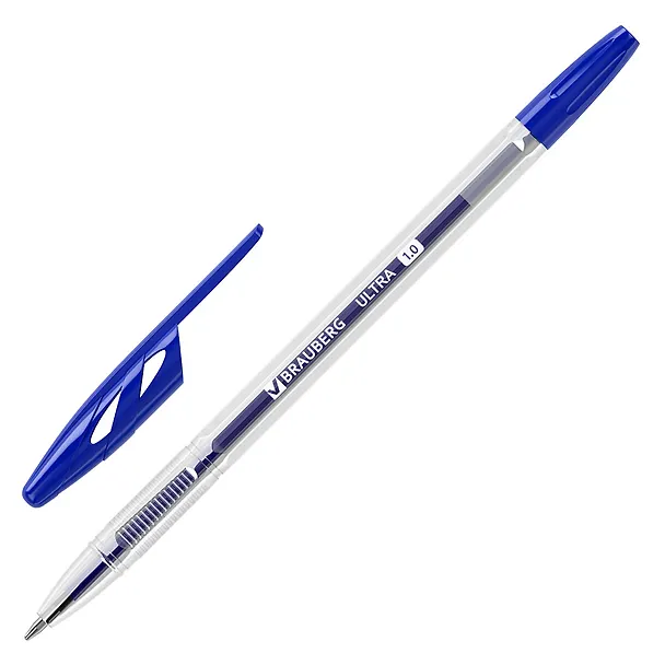 Шариковая ручка синяя 1 мм, Ultra, Brauberg 2937283 — 2