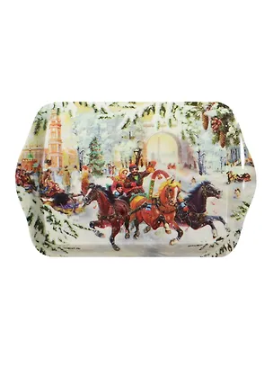 Поднос Русская Зима (ML-02 Зима) (пластик) (20,8х14,2) Gift Land 2495297