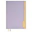Ежедневник дат. 2025г. А5 176л "Руффо" сиреневый, бежевый, кожзам, тв.переплет, тиснение фольгой, офсет, ляссе — 3054598 — 1