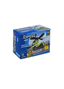 Конструктор пластмас. Город Вертолет (25102) (33дет.) (AUSINI) (6+) (коробка)