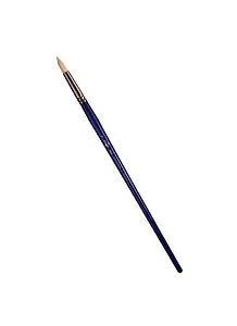 Кисть художественная Манеж, синтетика упругая, круглая, длинная ручка №8, Гамма