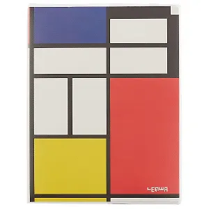 Тетрадь в клетку Lenwa, "Мондриан", А5, 80 листов