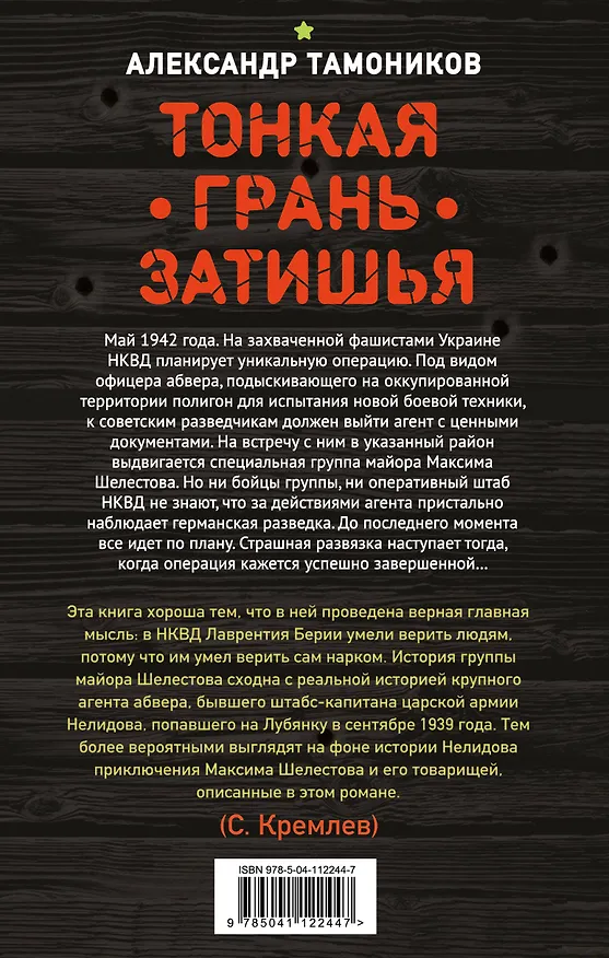 Книга Тонкая грань затишья (Александр Тамоников) — 2