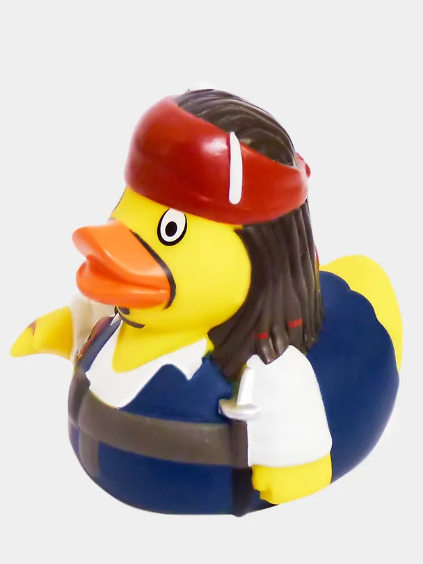 Игрушка для ванной, уточка резиновая FUNNY DUCKS "Пират Джек уточка" (1320) 3122143 — 2