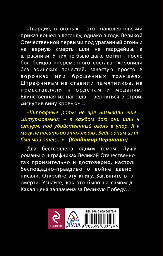 Книга "Штрафники, в огонь!" Штурмовая рота (Владимир Першанин) — 2