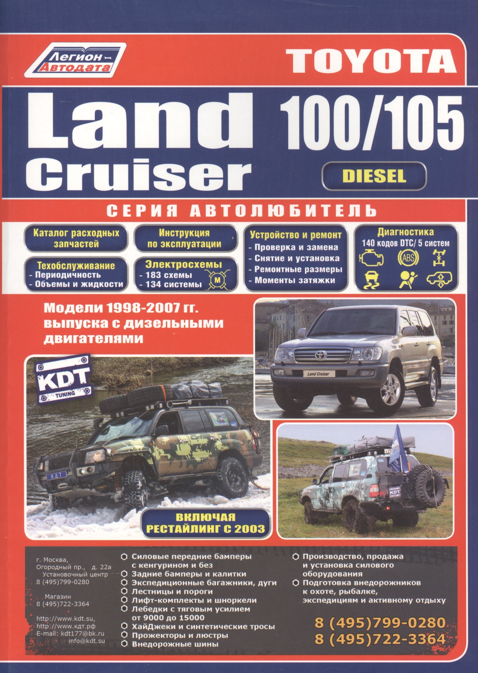 

Toyota Land Cruiser 100/105 Мод. 1998-2007 гг. вып. с диз. Двигат. (мАвтолюбитель)