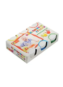 Краски пальчиковые 06цв 60мл "Сенсорные" к/к, Спектр