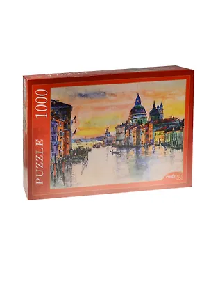 Пазл РЫЖИЙ КОТ 1000 эл. 68,5*48,5см. Венеция акварель 2548308