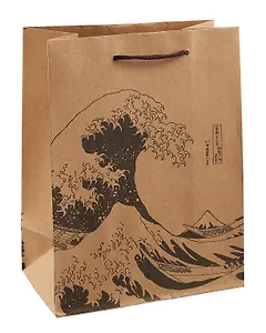 Пакет А5 23*18*10 "Хокусай. Большая волна" крафт, нейтр.