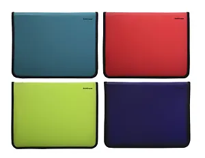 Папка для тетрадей A4+ "Soft Reef" молния с трех сторон, пластик, ассорти, Erich Krause