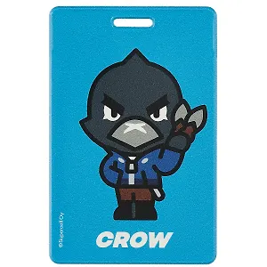 Обложка для проездного "Crow" 95*65, ПВХ, инд.уп., Brawl Stars
