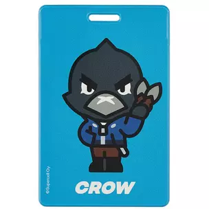 Обложка для проездного "Crow" 95*65, ПВХ, инд.уп., Brawl Stars — 2913135 — 1