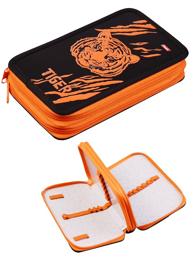Пенал школьный 2 отделения "Tiger" 243738 — 1