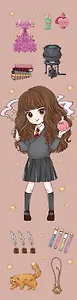 Гермиона Грейнджер. Закладка с резинкой. Коллекция «Cute kids»