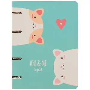 Тетрадь на кольцах в клетку Unnika, "Cute & Funny. Cute cats", 100 листов