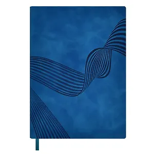 Ежедневник недат. А6+ 160л 126х174 "Софт-тач" морская волна, иск.кожа, мягкий переплет, блинт.тиснение, офсет, ляссе
