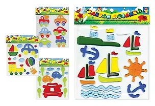 Набор Гелевая мозаика Автотранспорт (Т52026) (4 вида) (упаковка) 2298930