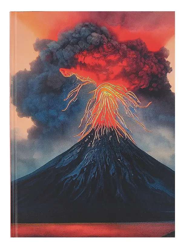 Книга для записей А4 200л кл. "Вулкан" 7БЦ, мат.лам, тиснение фольгой, офсет, ляссе 2994899 — 1