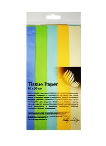 Набор бумаги тишью 50*70см 5шт/уп Полевые цветы