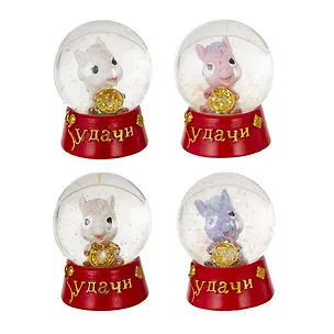 Фигурка декоративная в стеклянном шаре Лошадка, 4 варианта (4х4х5) (823377) 3126928