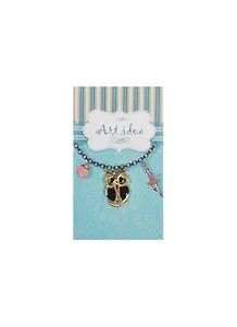 Кулоны в асс.2 Подвеска Сова BLACK (QA 6840) (14021274) (упаковка)