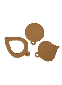 Вырубка из картона Елочные игрушки (VK17) (3шт) (упаковка)