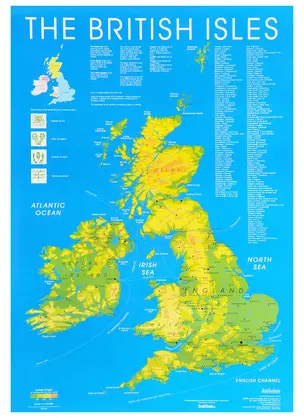 Британские острова: Карта — 1807662 — 1