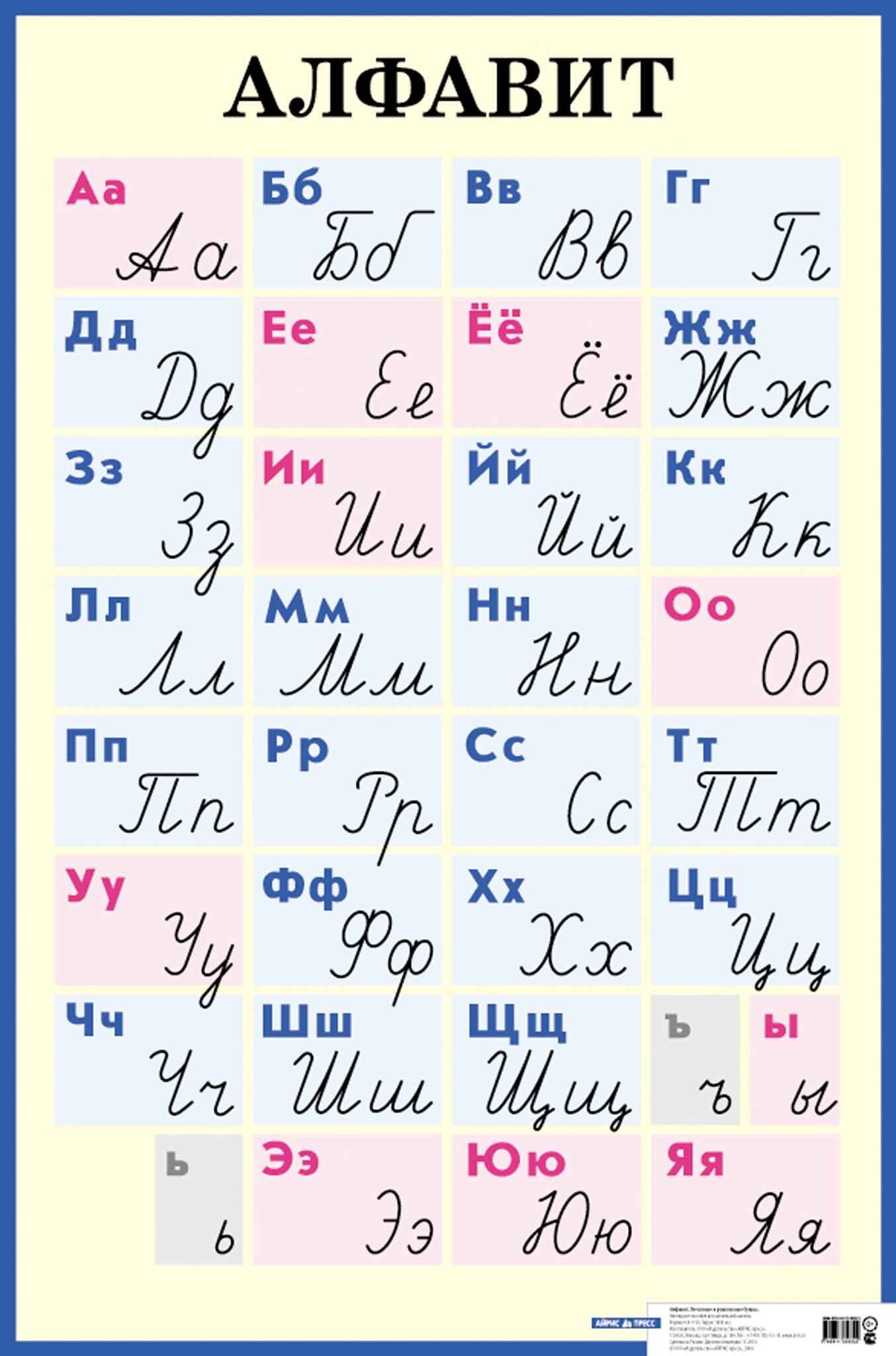None Алфавит. Печатные и рукописные буквы: Наглядное пособие для начальной школы